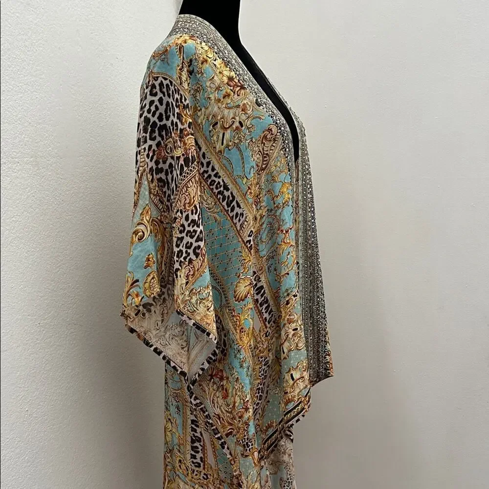 La Moda Clothing True Colours  Hi Lo Kimono Cover-Up, O/S